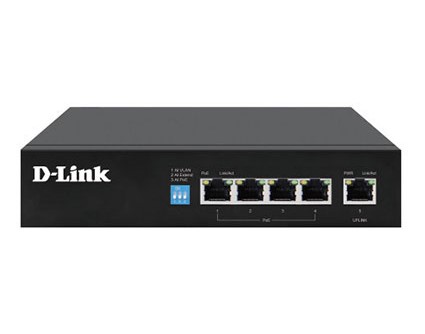 [SWI42251] D-Link DGS-F1005P-E 250M 5-Port 1000Mbps Switch with 4 PoE Ports and 1 Uplink Port